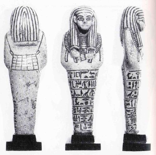 Aubert, Statuettes funéraires égyptiennes ; © BnF